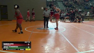 287 lbs Round 2 - Bardon King, Homewood Hs vs Brody Sunderman, Bob Jones