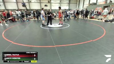 285 lbs Cons. Round 3 - Gabriel Tautua, WA vs Garryn Webster, WA