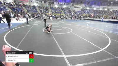 55 lbs Round Of 16 - Garrison Overton, Athlos Wrestling vs Jayman Duran, Valley Bad Boys