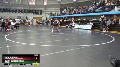 JV-23 lbs Round 3 - Owen Blankenfeld, Grinnell vs Jack Buesing, West Delaware, Manchester