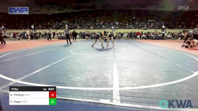 117 lbs Consi Of 8 #2 - Kambrey Phillips, Bristow Youth Wrestling vs Caritina Vega, Prodigy Elite Wrestling