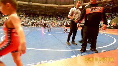 46 lbs Consi Of 16 #2 - Gauge Littlefield, Coweta Tiger Wrestling vs Ezra Taussig, Greater Heights Wrestling