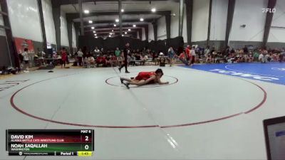 150 lbs Cons. Round 2 - David Kim, Alaska Battle Cats Wrestling Club vs Noah Saqallah, Washington