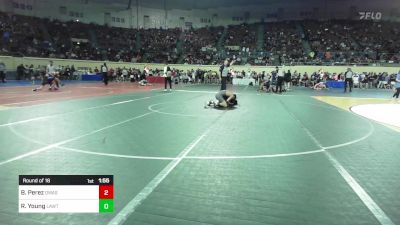 105 lbs Round Of 16 - Braden Perez, Owasso Junior High vs Raykeyon Young, Lawton