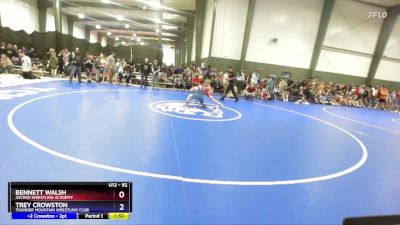 92 lbs Semifinal - Bennett Walsh, Ascend Wrestling Academy vs Trey Crowston, Thunder Mountain Wrestling Club