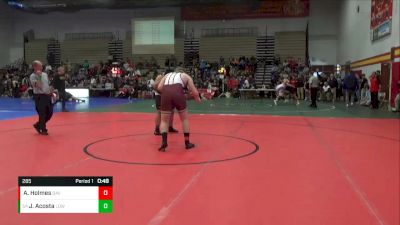 285 lbs Champ. Round 2 - Juan Acosta, Lowell vs Alexander Holmes, Davison