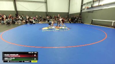 152 lbs Champ. Round 1 - Hugh Wheeler, Cashmere Wrestling Club vs Niko Coles, Unattached