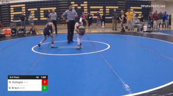 68 lbs 3rd Place - Mateo Gallegos, Du Bois vs Boston Braun, Warner Elite