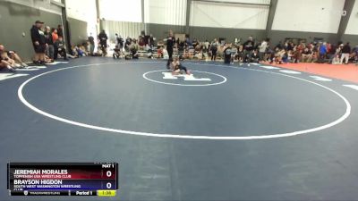 49 lbs Round 3 - Jeremiah Morales, Toppenish USA Wrestling Club vs Brayson Higdon, South West Washington Wrestling Club