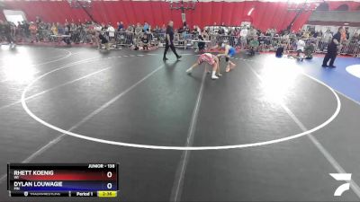 138 lbs Semifinal - Rhett Koenig, WI vs Dylan Louwagie, MN