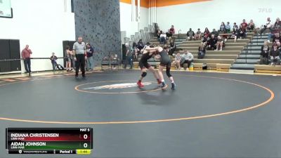 126 lbs Round 5 - Indiana Christensen, Linn-Mar vs Aidan Johnson, Linn-Mar