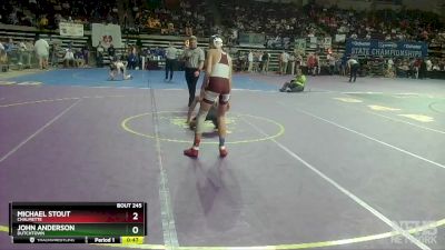 D 1 120 lbs Cons. Round 2 - John Anderson, Dutchtown vs Michael Stout, Chalmette