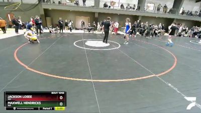 120 lbs Cons. Round 2 - Jackson Losee, WA vs Maxwell Hendricks, WA