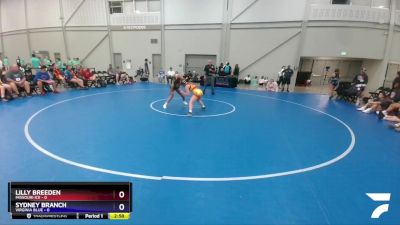 100 lbs Round 1 (8 Team) - Lilly Breeden, Missouri Ice vs Sydney Branch, Virginia Blue