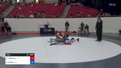 65 kg Cons 16 #1 - Daniel DeRosier, Nebraska Golden Eagles Wrestling Club vs Hayden Bates, Cowa
