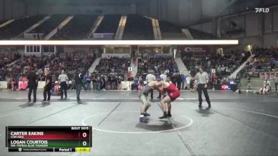 132 lbs Quarterfinal - Logan Courtois, WR-Topeka Blue Thunder vs Carter Eakins, Con-Kids