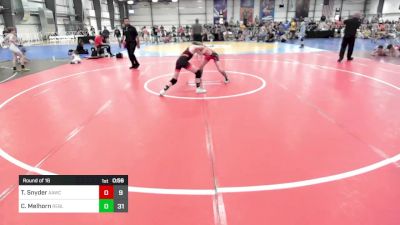 95 lbs Round Of 16 - Tristan Snyder, All American Wrestling Club vs Cameron Melhorn, Rebellion Uprising