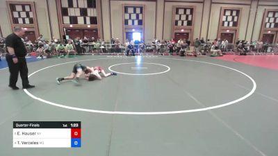 87 lbs Quarterfinal - Ethan Hauser, Ny vs Tyler Verceles, Md