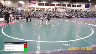 70 lbs Consi Of 8 #2 - Maximus Durrer, Oakdale vs Noah Allred, GOLDRUSH Academy