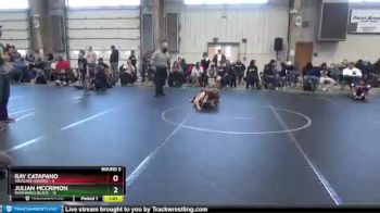 64 lbs Round 5 (8 Team) - Julian McCrimon, Warhawks Black vs Ray Catapano, Vougars Honors