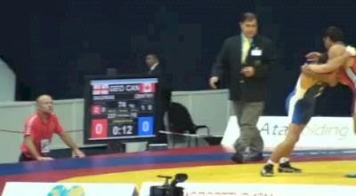 74kg Matt Gentry Canada- vs. Gele Sagirashvili Georgia-