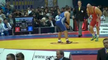 120kg Artur Tazmazov UZB- vs. I Arzoumanidis GRE-