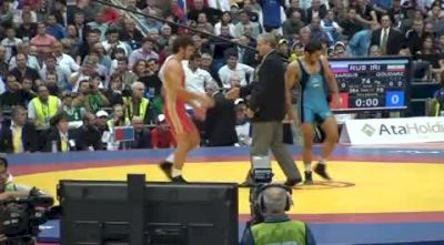 74kg Denis Tsargush Russia- vs. Sadegh Saeed Goudarzi Iran-