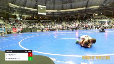 76 lbs Round Of 32 - Jeremiah Payne, CP Wrestling vs Marcarlo Mannello, Mannello Domus Autem Bello