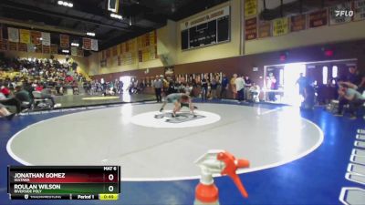 132 lbs Cons. Round 1 - JONATHAN GOMEZ, Sultana vs Roulan Wilson, Riverside Poly