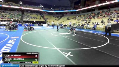 106 Class 2 lbs Champ. Round 1 - Camden Henderson, Sullivan vs Lucas Mcmenemy, Clinton