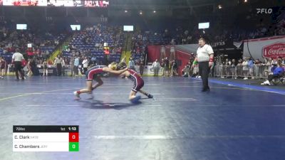 70 lbs Consy 5 - Connor Clark, Hatboro Horsham vs Colton Chambers, Jefferson Morgan