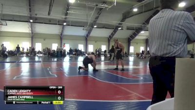 285 lbs Champ. Round 1 - Caden Leighty, Slippery Rock University vs James Campbell, Unattached-MSU