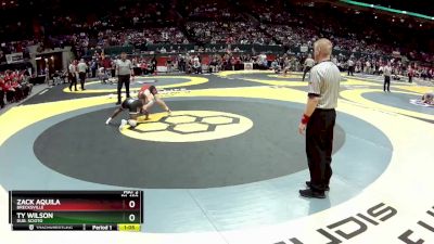 D1-150 lbs Quarterfinal - Zack Aquila, Brecksville vs Ty Wilson, Dub. Scioto