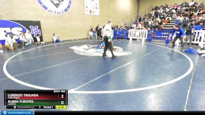 138 lbs Cons. Round 4 - Lorenzo Taguada, Caruthers vs Ruben Fuentes, Lompoc