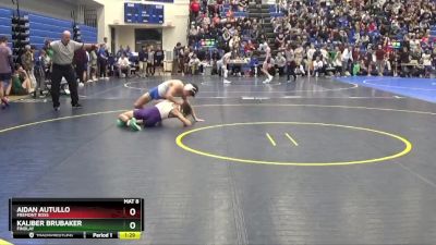 113 lbs Quarterfinal - Kaliber Brubaker, FINDLAY vs Aidan Autullo, FREMONT ROSS