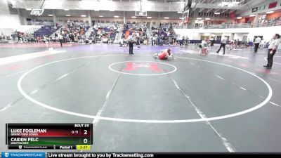 133 lbs Semifinal - Luke Fogleman, Grand View (Iowa) vs Caiden Pelc, Unattached