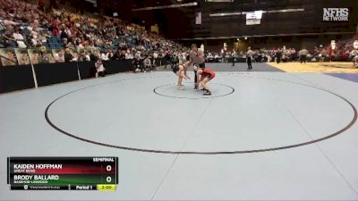 5A - 126 lbs Semifinal - Brody Ballard, Basehor-Linwood vs Kaiden Hoffman, Great Bend