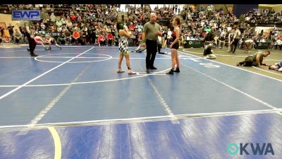 95 lbs Rr Rnd 1 - Rhae Rodden, Harrah Little League Wrestling vs Quetzali Salas, Standfast