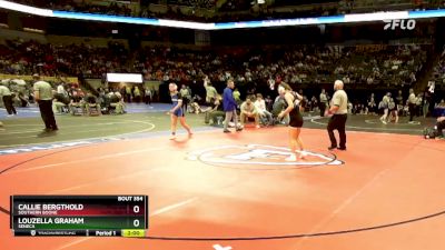 120 Class 1 lbs Quarterfinal - Louzella Graham, Seneca vs Callie Bergthold, Southern Boone