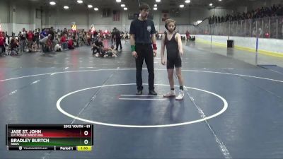 81 lbs Quarterfinal - Jase St. John, U.P. Power Wrestling vs Bradley Burtch, NBWC