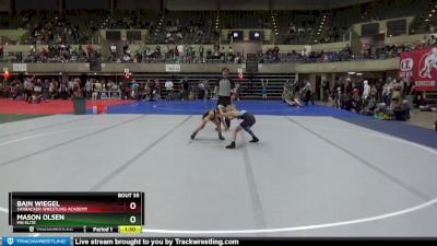 70 lbs Cons. Round 1 - Mason Olsen, Mn Elite vs Bain Wiegel, Sarbacker Wrestling Academy