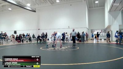 120 lbs Cons. Round 3 - Carson Hale, North Pontotoc High School vs Logan Spain, St. Patrick`s High School