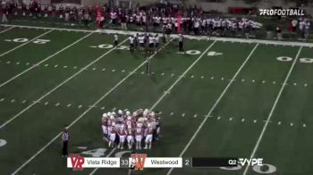 Replay: Vista Ridge vs Westwood | Oct 15 @ 8 PM