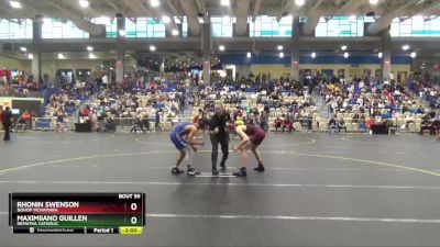 132 lbs Champ. Round 2 - Rhonin Swenson, Bishop McNamara vs Maximiiano Guillen, DeMatha Catholic