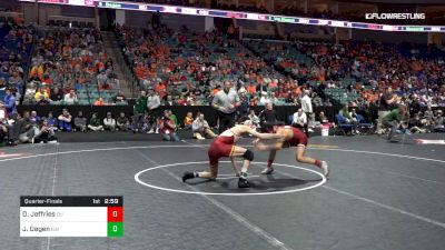 149 lbs Quarterfinal - Davion Jeffries, Oklahoma vs Jarrett Degen, Iowa State