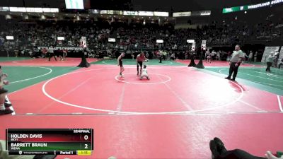 71 lbs Semifinal - Barrett Braun, WEWA vs Holden Davis, BKV1