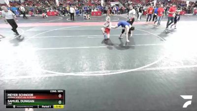 125 lbs Cons. Semi - Samuel Dunigan, LAW vs Meyer Schnoor, Askren Wrestling Academy