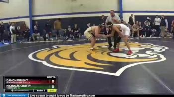 157 lbs Quarters & Wb (16 Team) - Nicholas Crotty, Trinity (CT) vs Damon Wright, New England College