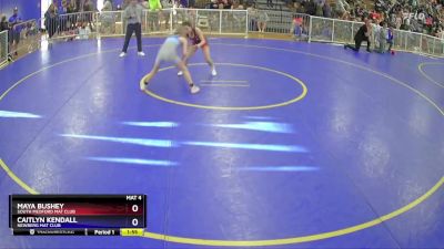 100 lbs 5th Place Match - Maya Bushey, SOUTH MEDFORD MAT CLUB vs Caitlyn Kendall, Newberg Mat Club