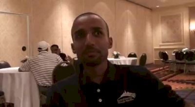 Fasil Bizuneh before the 2010 Chicago Marathon